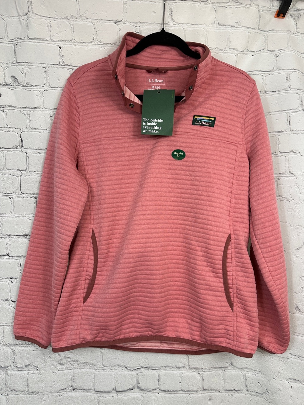 Women's L.L.Bean Airlight Knit Pullover Washed Orchid Heather size medium